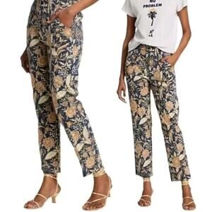 MOTHER Pants The Springy Ankle Accidental Florist Sz 25 Floral Print Retro (V1